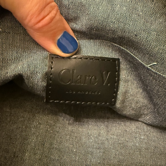 New Clare V. Moyen Messenger Black and Cream Shoulder Bag - Picture 4 of 7